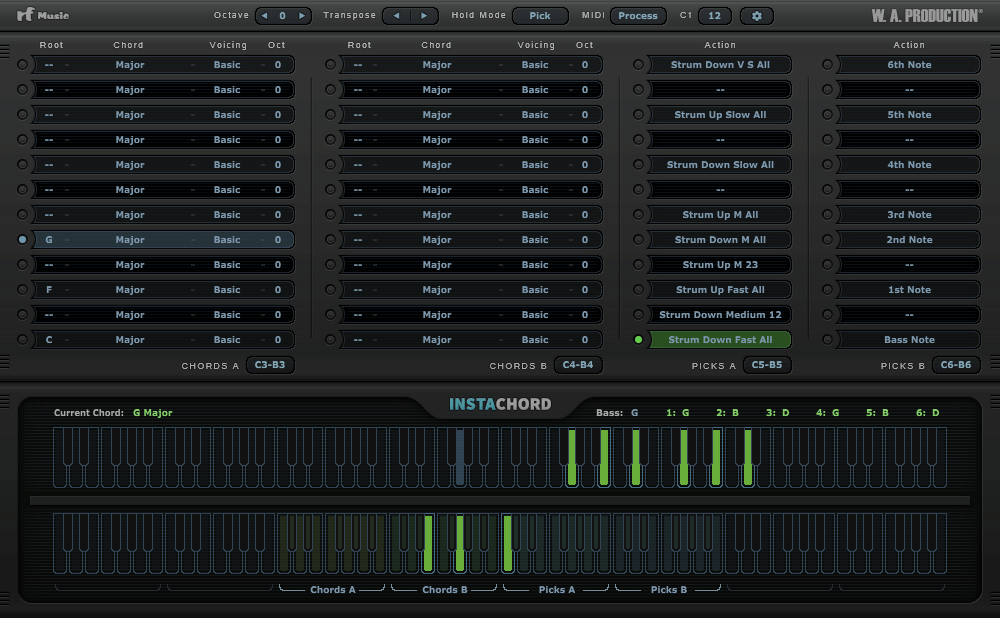WA Production – InstaChord 1.3.0 VSTi, VST3, AU WIN.OSX x86 x64