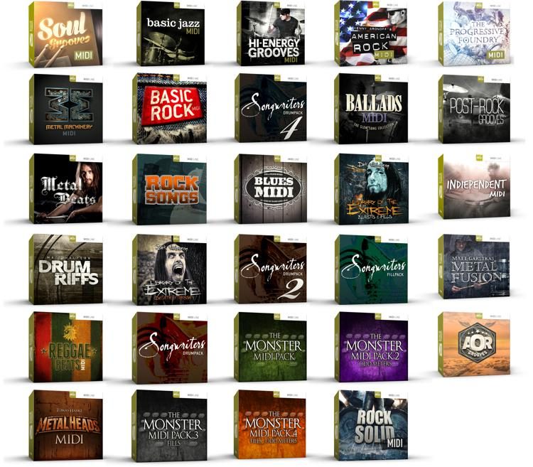 Toontrack – Drums MIDI 16 pack (MIDI)