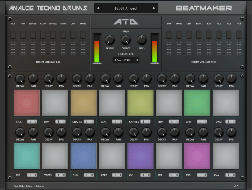Electronik Sound Lab – Analog Techno Drums 1.2.0 VSTi, VST3, AUi WIN.OSX x86 x64