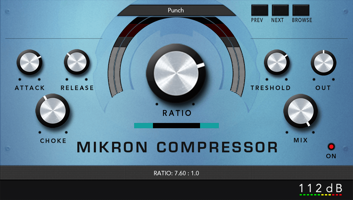 112dB – Mikron Compressor 1.0.0 VST, VST3, AAX x86 x64