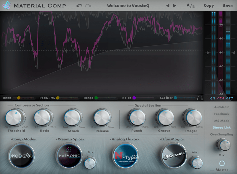 VoosteQ – Material Comp v1.0.5c VST, VST3, AAX
