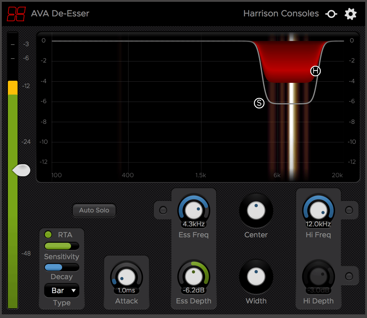 Harrison – AVA De-Esser 3.1.1 VST, VST3, AAX x64