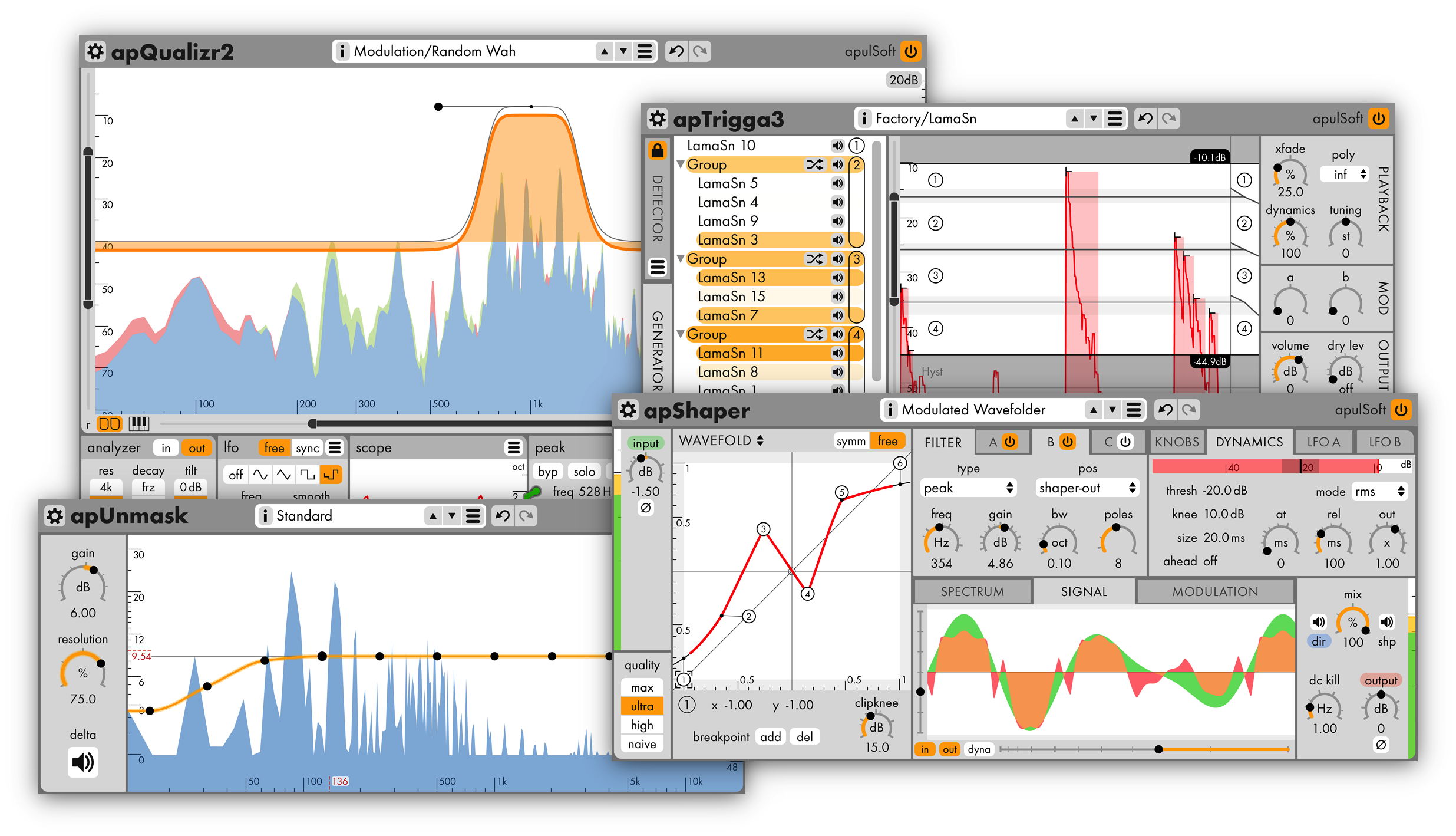 ApulSoft – FX Bundle 12.11.2020 VST, VST3, AAX, AU WIN.OSX x86 x64