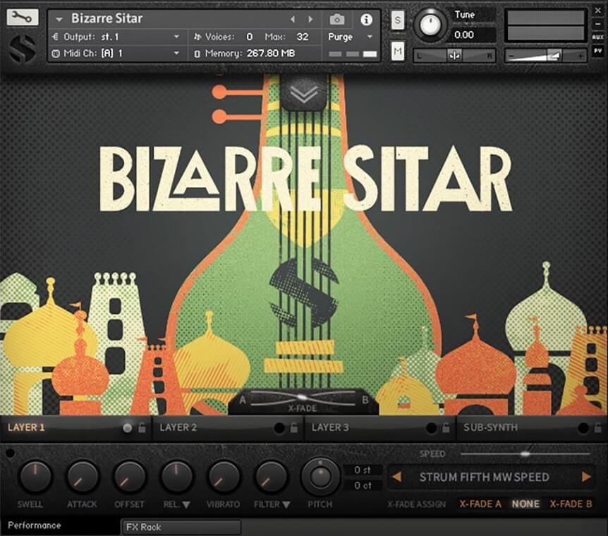 Soundiron – Bizarre Sitar 3.0 (KONTAKT)
