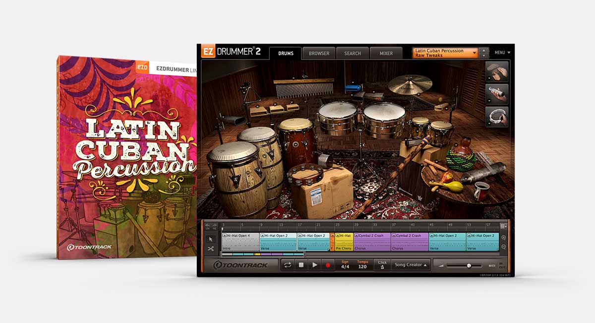 Toontrack – Latin Cuban Percussion EZX Library Update 1.0.1 WIN.OSX