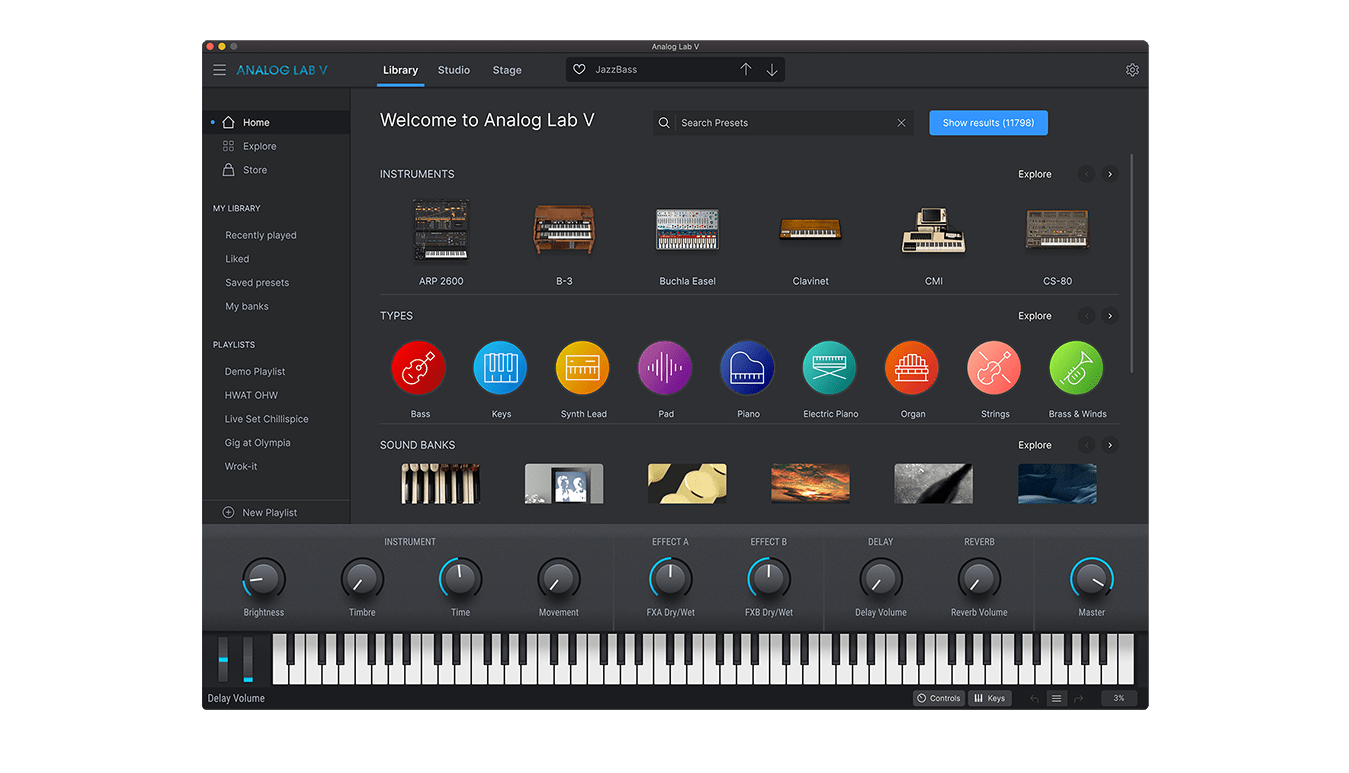 Arturia – Analog Lab V 5.1.0 STANDALONE, VSTi, VSTi3, AAX x64