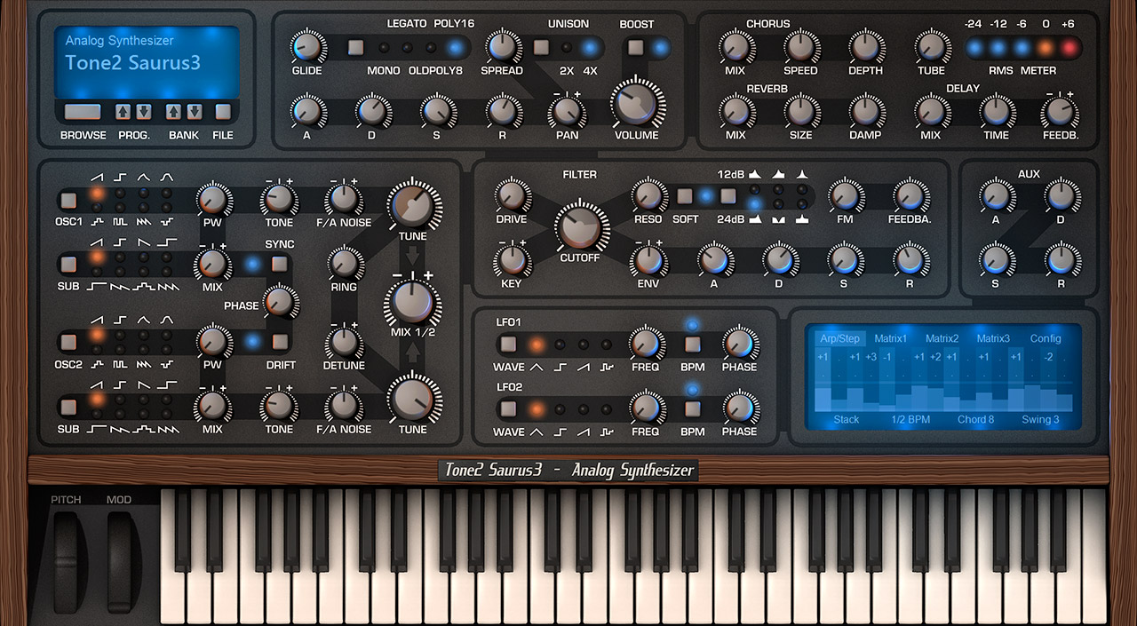 Tone2 – Saurus 3.0.0 STANDALONE, VSTi x64