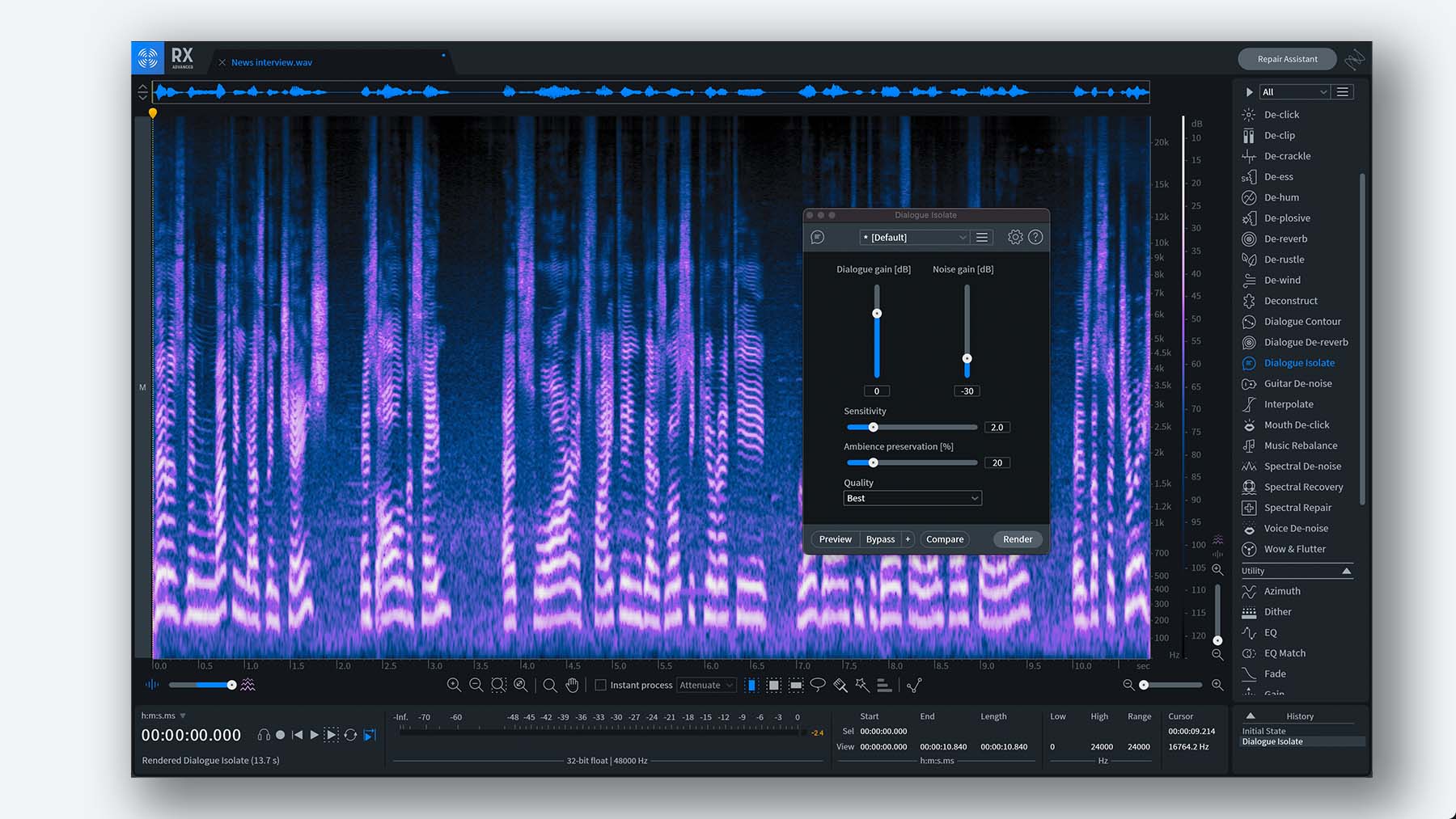 iZotope – RX 9 Audio Editor Advanced 9.1.0 STANDALONE, VST, VST3, AAX x64