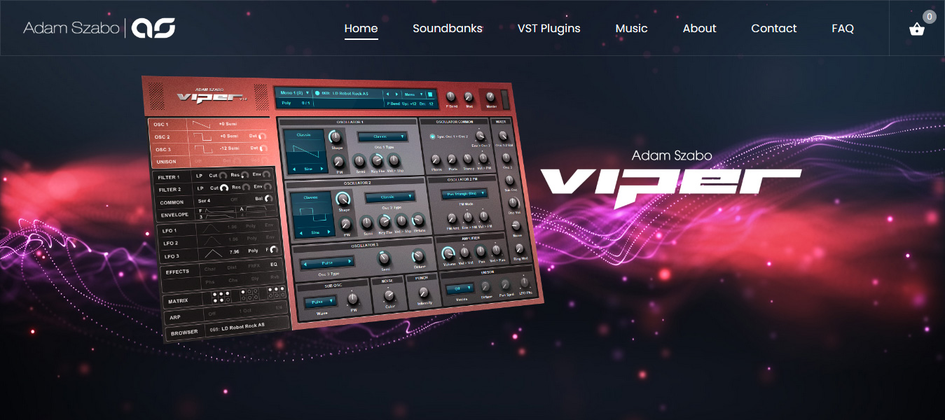 Adam Szabo – Viper v.1.0.91, VSTi, x86 x64