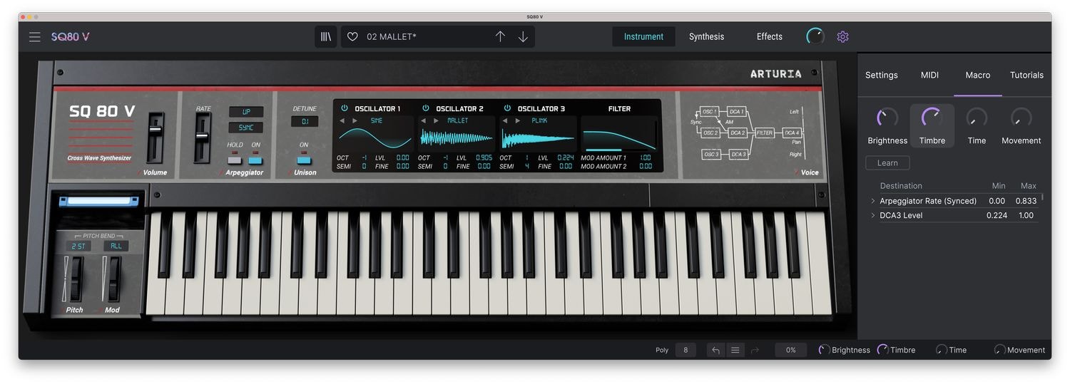 Arturia – SQ80 V v1.1.2 STANDALONE, VSTi, VSTi3, AU WIN.OSX x64