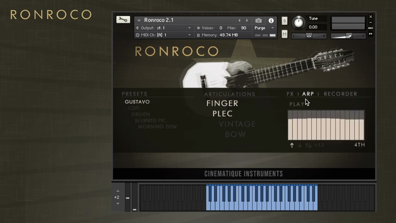 Cinematique Instruments – Ronroco v2 (KONTAKT)
