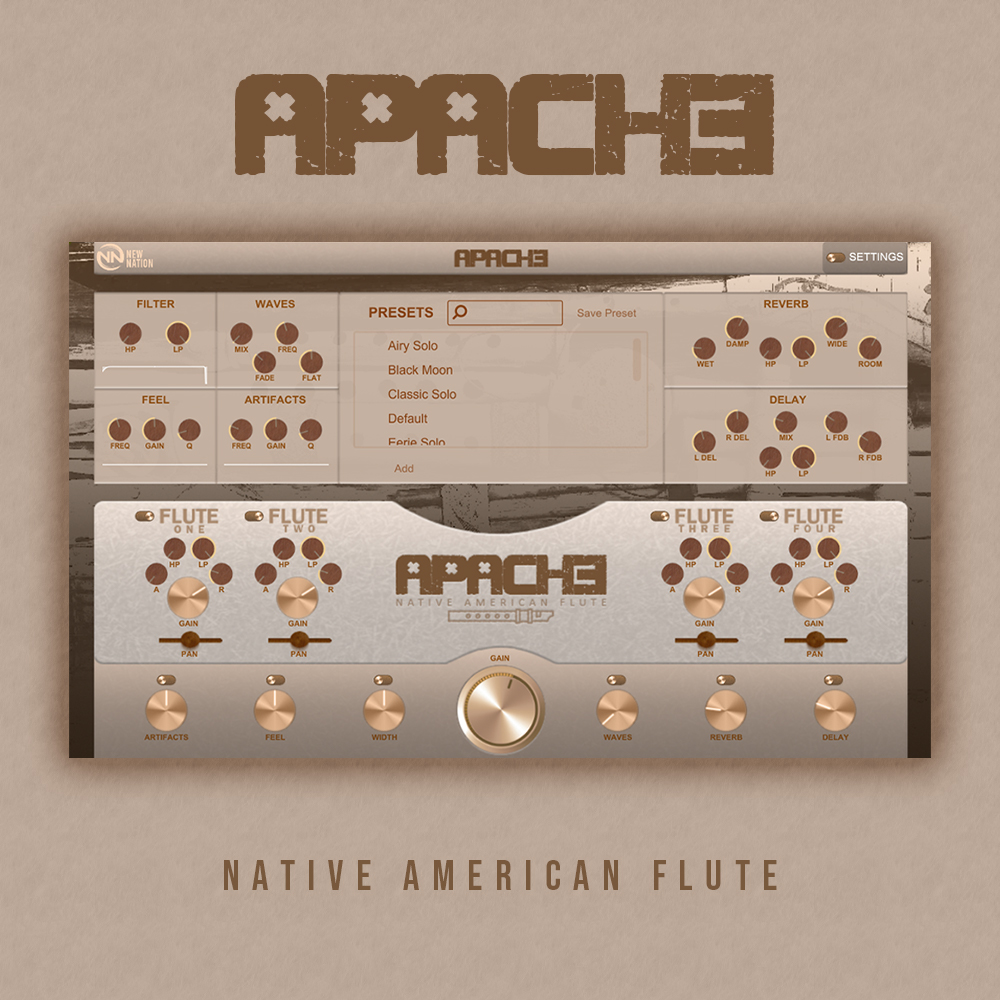 Apache – Native American Flute v2.1.1 VSTi, VST3, AU WIN