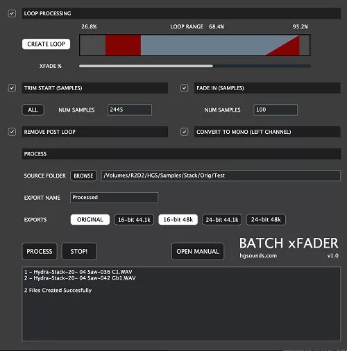 Homegrown Sounds Batch xFader v1.0 WIN MAC