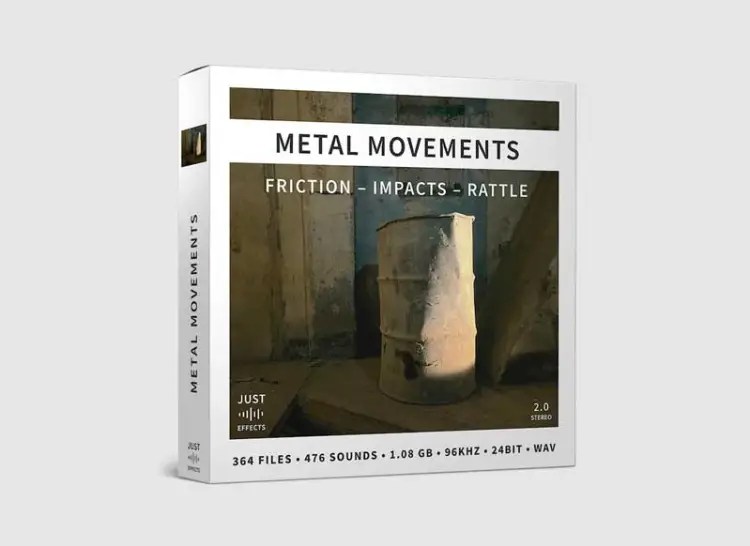 Just Sound Effects – Metal Movements QUAD and Stereo version (WAV)