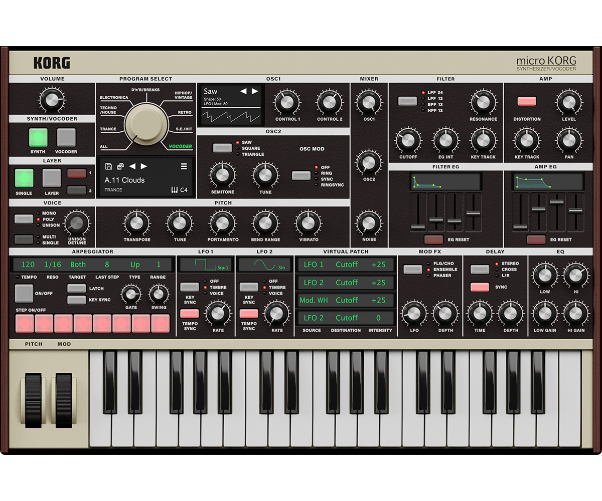 KORG – microKORG v1.0.1 (Incl. Software Pass) STANDALONE, VSTi3, AAX, AU x64 WIN.OSX