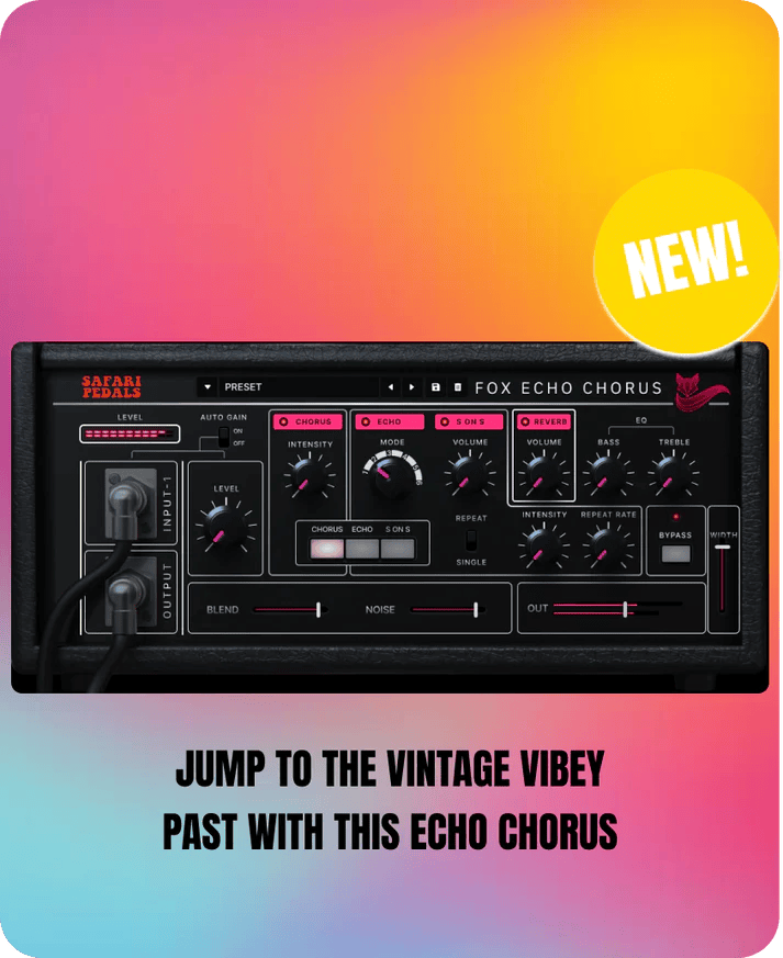 Safari Pedals – Fox Echo Chorus – Classic tape echo with a vintage vibe 1. 1.5 VST3 x64