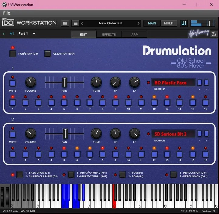 UVI – Drumulation v1.4.3 (SOUNDBANK) – UVI Falcon samples, UVI Workstation samples