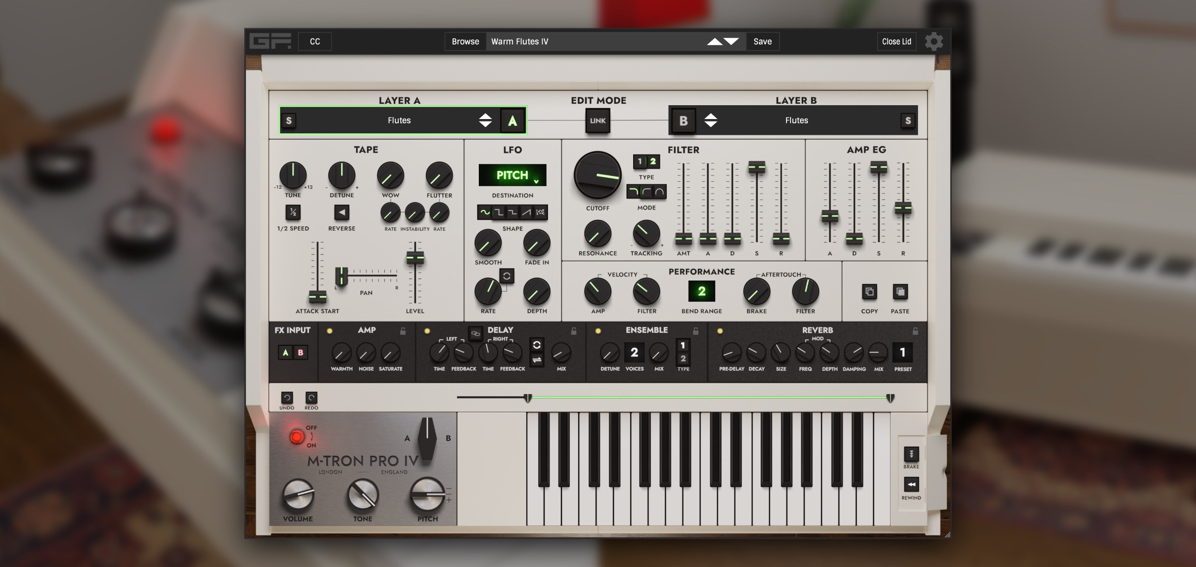 GForce Software – M-Tron Pro IV v1.0.0 STANDALONE, VSTi, VST3i, AAX x64
