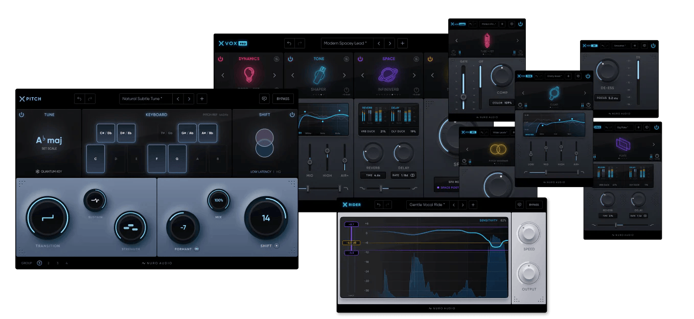 Nuro Audio – Pro Vocal Production Bundle 2024.8 VST3, AAX x64