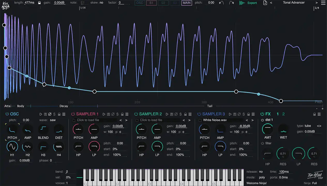 The Him DSP – Kick Ninja 1.2.0 VSTi3, AAX x64