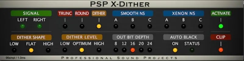 PSPaudioware – PSP X-Dither v1.1.0 VST, VST3, AAX х64