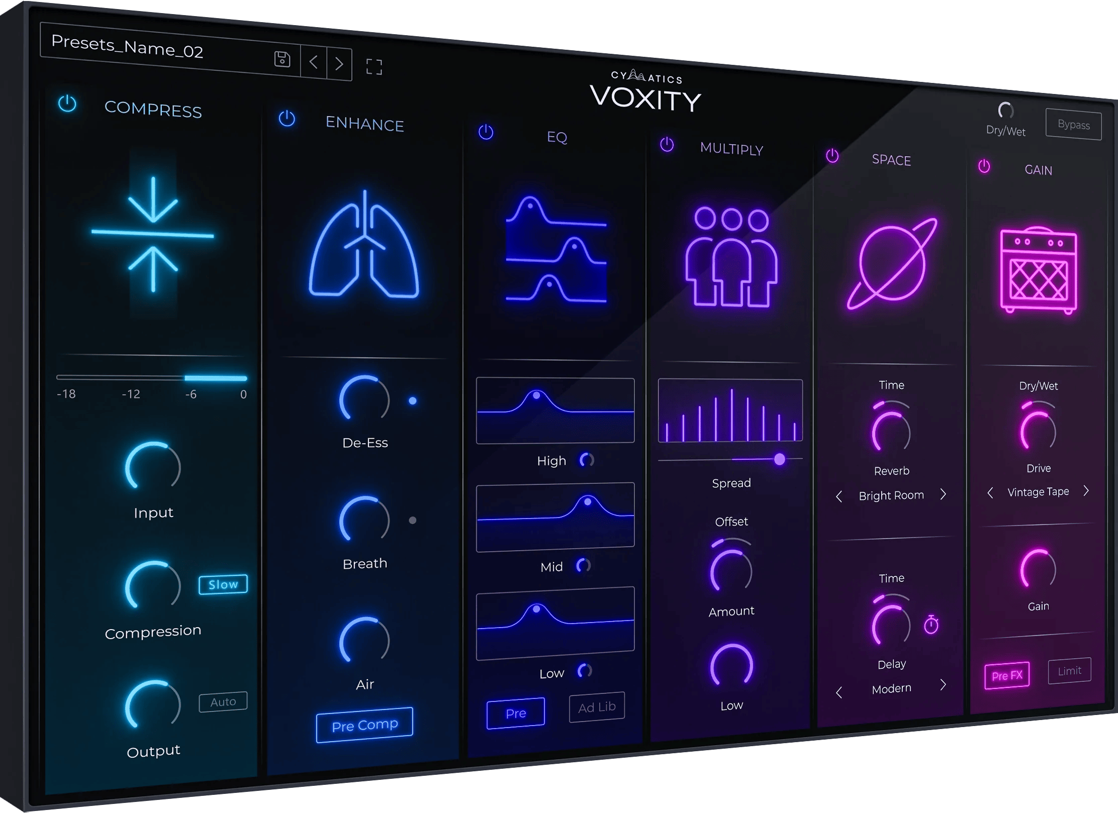 Cymatics – VOXITY Vocal Mixing Plugin v1.0.0 VST3, AAX x64 WINDOWS