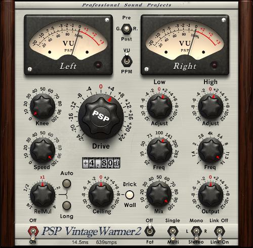 PSPaudioware – PSP VintageWarmer2 v2.10.5 VST, VST3, AAX x64