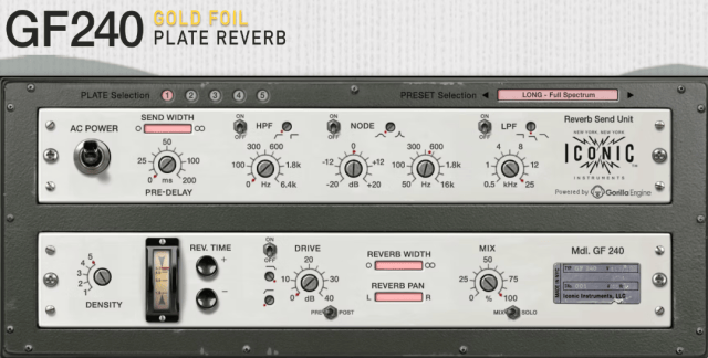 Iconic Instruments – GF240 Plate Reverb v1.0.1VST, VST3 x64