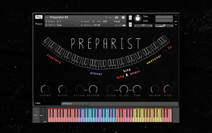 Pssst! Instruments – Preparist: Piano Percussion (Kontakt, WAV)