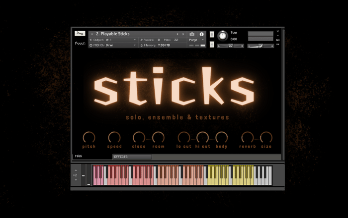 Pssst! Instruments – Sticks: Solo, Ensemble & Textures