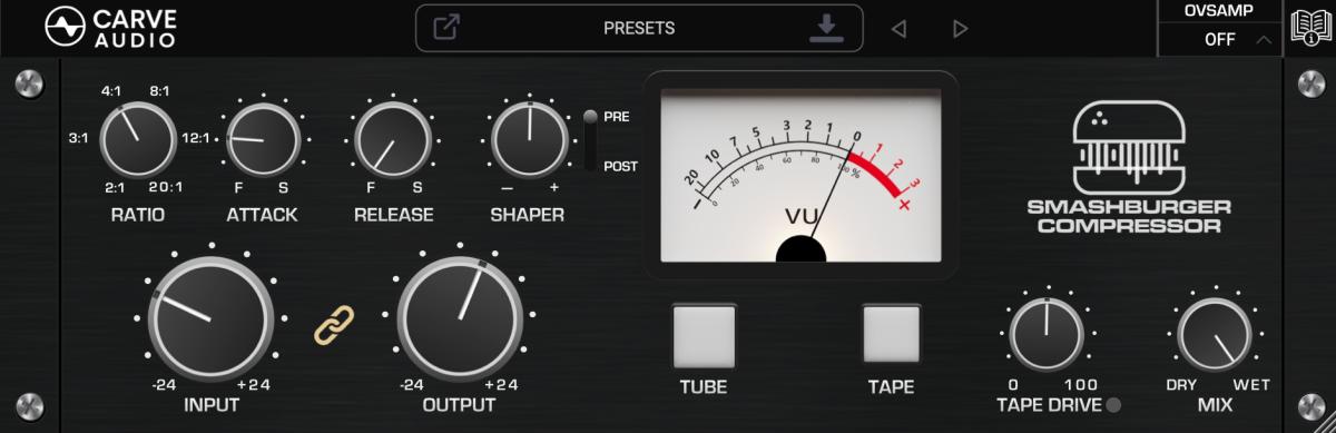 Carve Audio – Smashburger Compressor v1.0.7 VST3, AAX x64