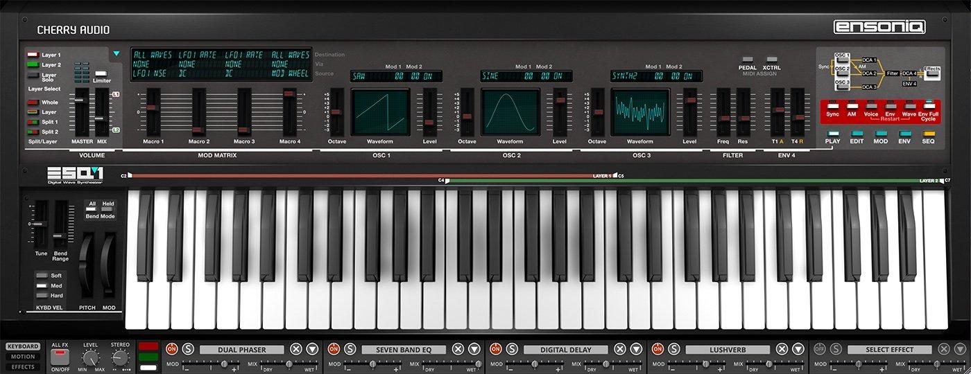Cherry Audio – ESQ-1 v.1.0.12.86 STANDALONE, VSTi, VSTi3, AAX x64