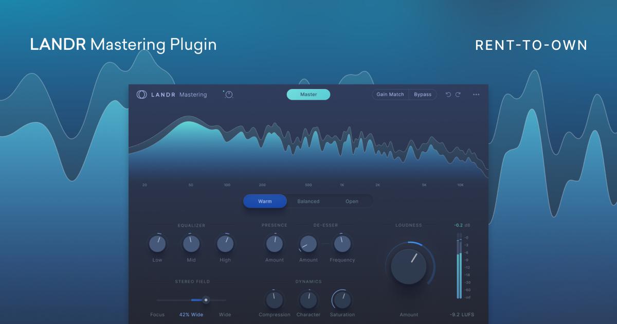 LANDR – Mastering Plugin PRO v1.1.54- VST3, AAX x64