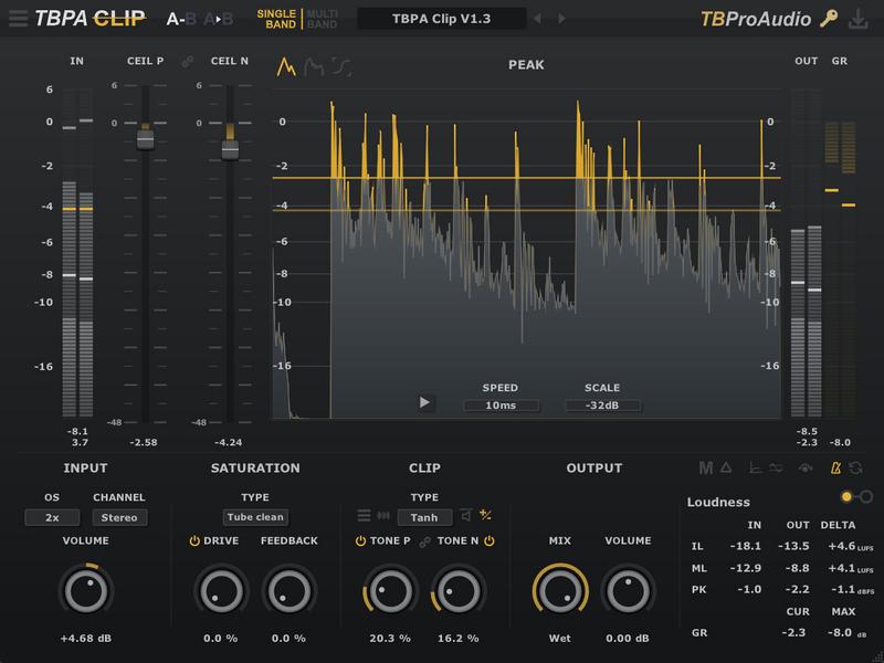 TBProAudio – TBPAClip v1.3.3 CLAP,VST, VST3, AAX x32 x64