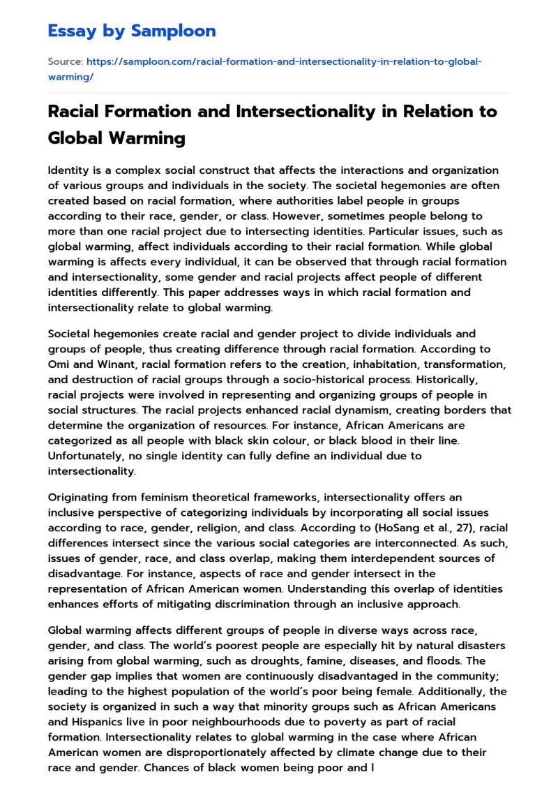 What Is Intersectionality Free Essay Sample On Samploon Com - Best Colorful Pictures in 4K