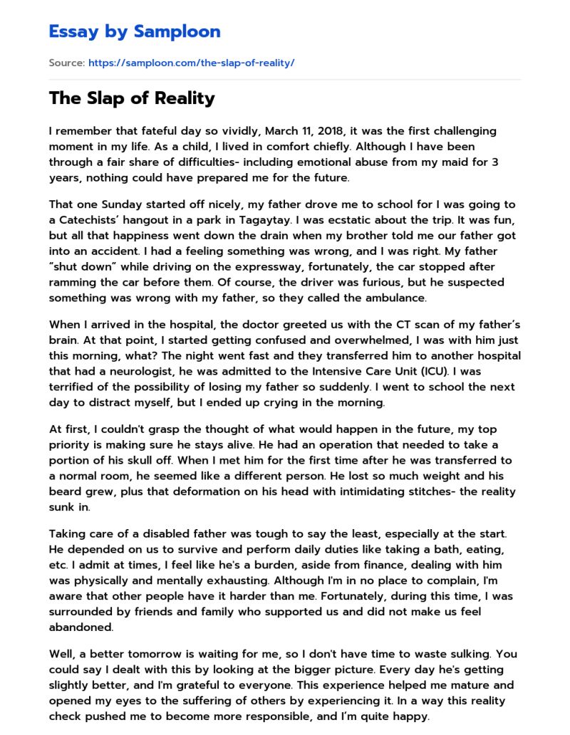 Facing Reality Free Essay Sample On Samploon Com - Premium Vintage Picture Gallery - Ultra HD
