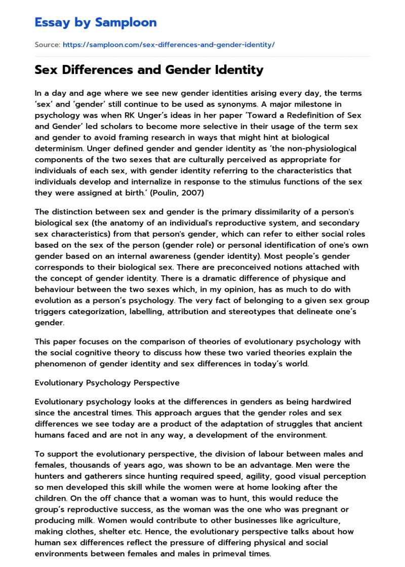 Gender Differences Essay Example Phdessay Com - High Resolution Minimal Illustrations for Desktop