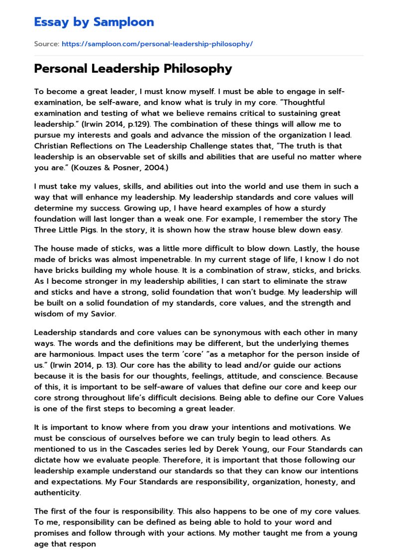 Personal Leadership Philosophy Statement Free Essay Example - Mountain Background Collection - Ultra HD Quality