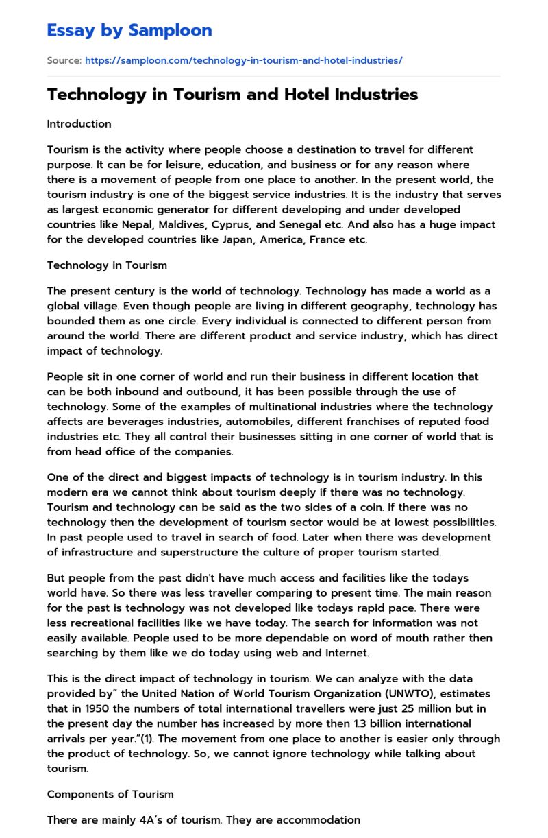 Tourism Industry Problems Free Essay Sample On Samploon Com - Best Geometric Illustrations in Full HD