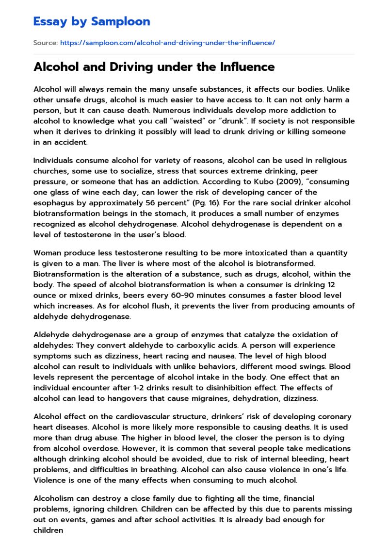 Driving Under The Influence Offenses Essay Example Studyhippo Com - Amazing Ultra HD Space Illustrations | Free Download