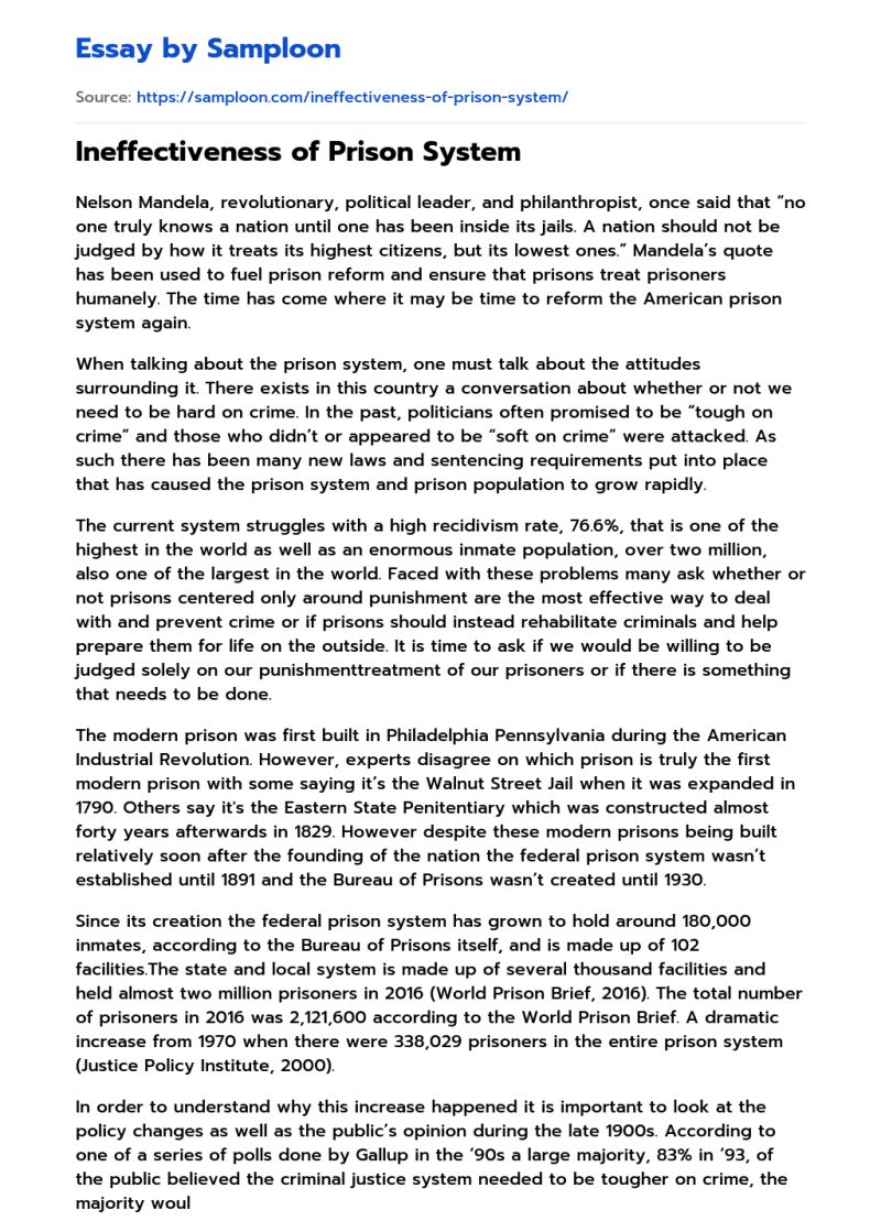Prison Systems Essay Free Essay Sample On Samploon Com - Desktop Dark Designs for Desktop