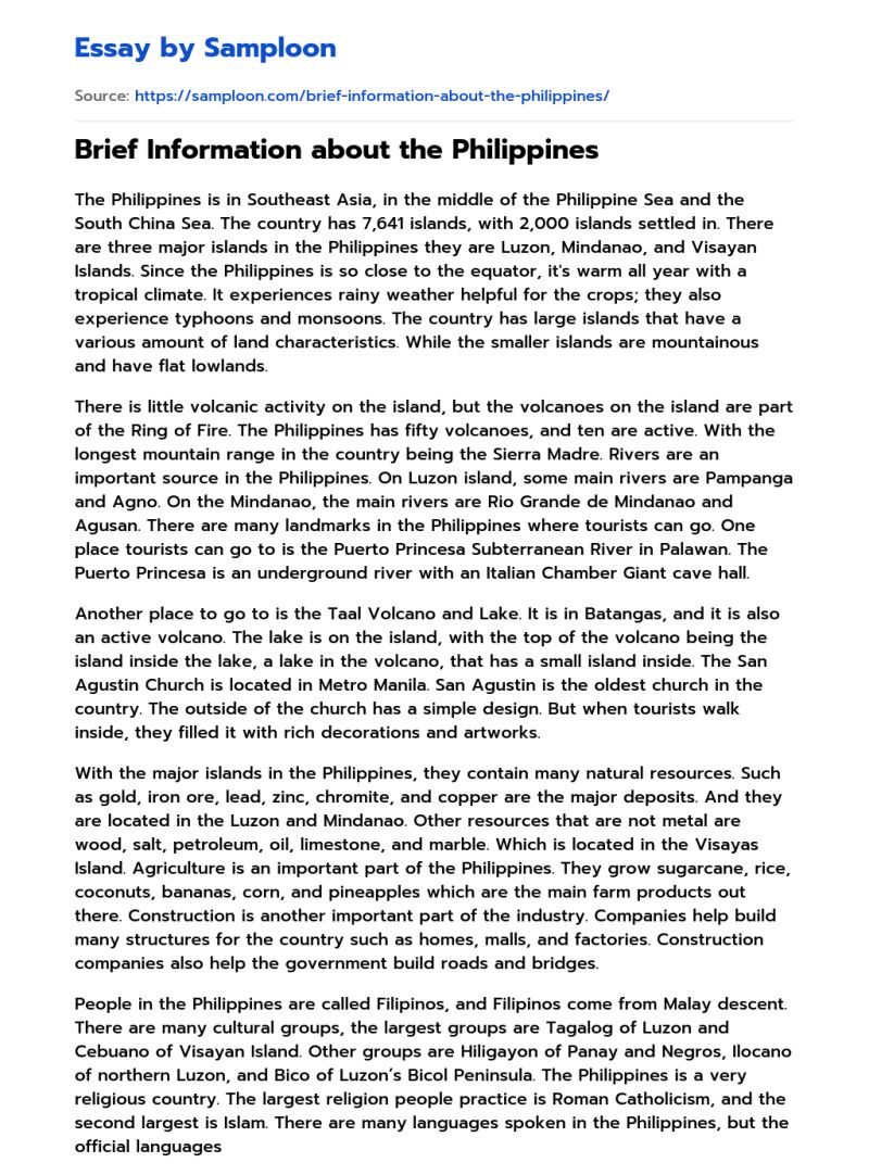 Poverty In Philippines Free Essay Sample On Samploon Com - Colorful Design Collection - High Resolution Quality