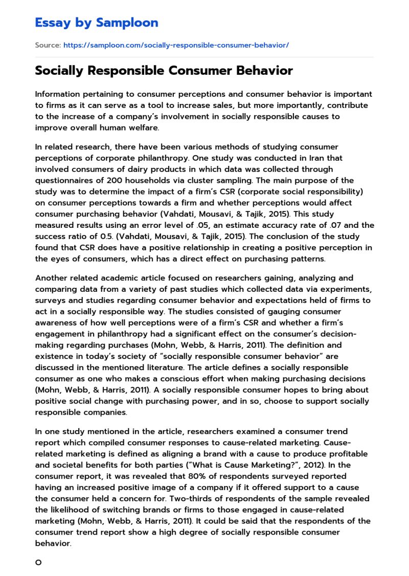 Write About Consumer Behavior Free Essay Example - City Image Collection - 8K Quality