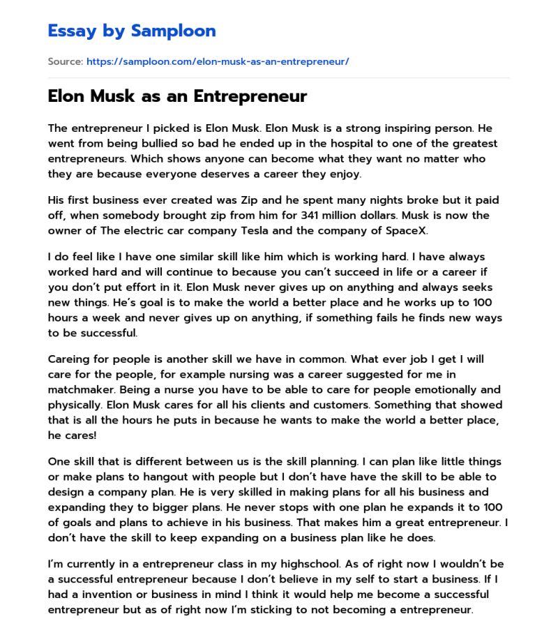 Elon Musk Leadership Free Essay Example Studydriver Com - Light Backgrounds - Elegant Mobile Collection