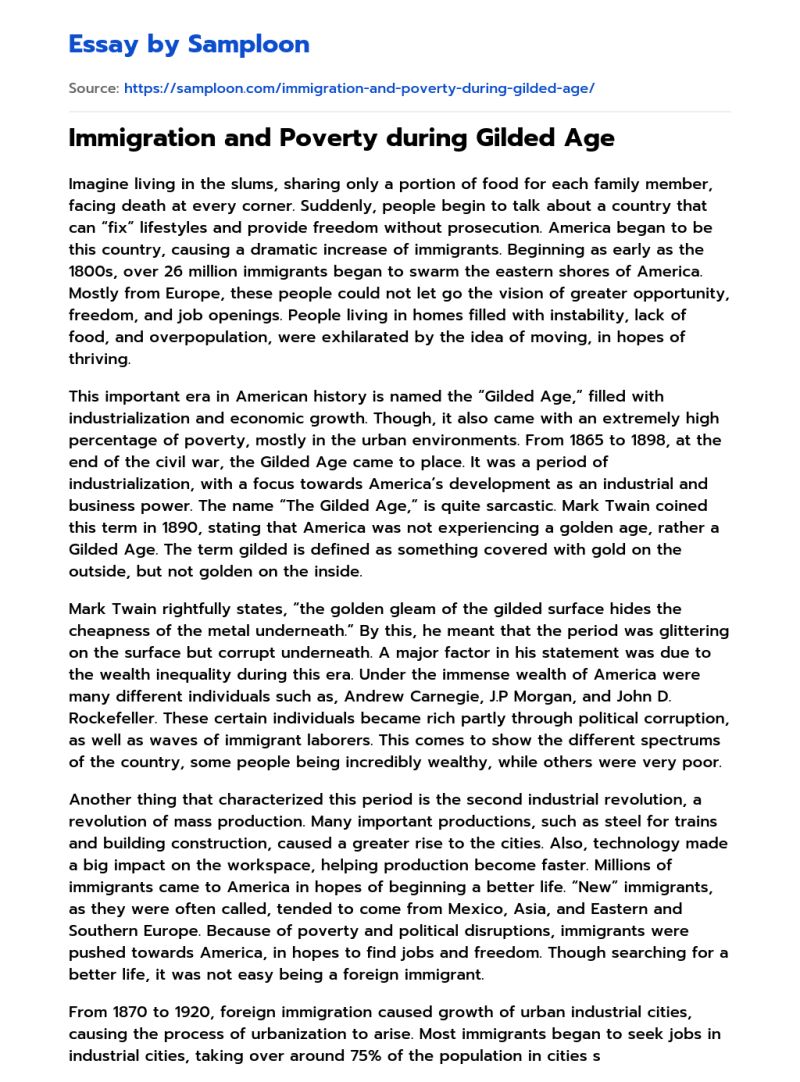 The Gilded Age Poverty - Landscape Picture Collection - Desktop Quality