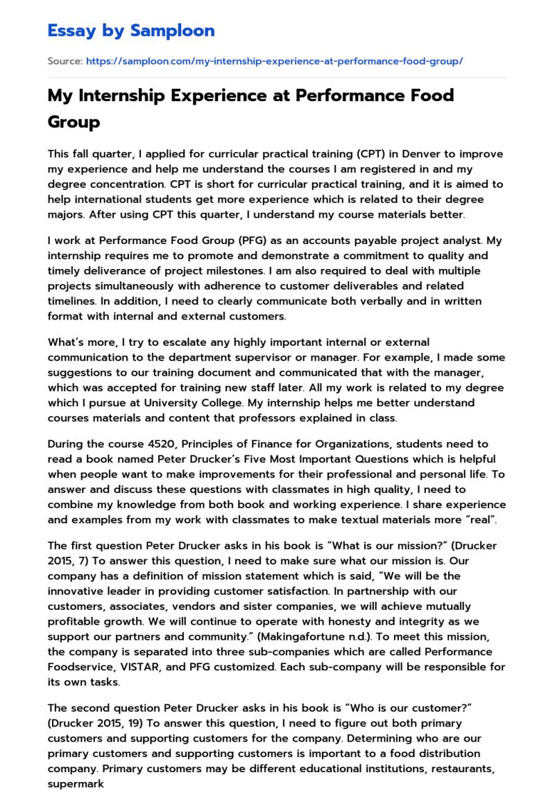 Internship Experience Free Essay Sample On Samploon Com - Colorful Wallpapers - Amazing HD Collection