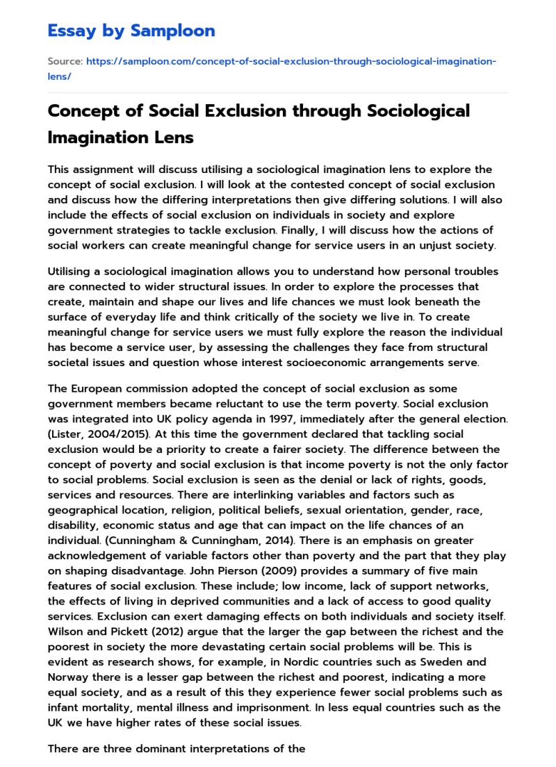 %e2%89%ab Sociology And Sociological Imagination Free Essay Sample On Samploon Com - Gradient Textures - Professional HD Collection