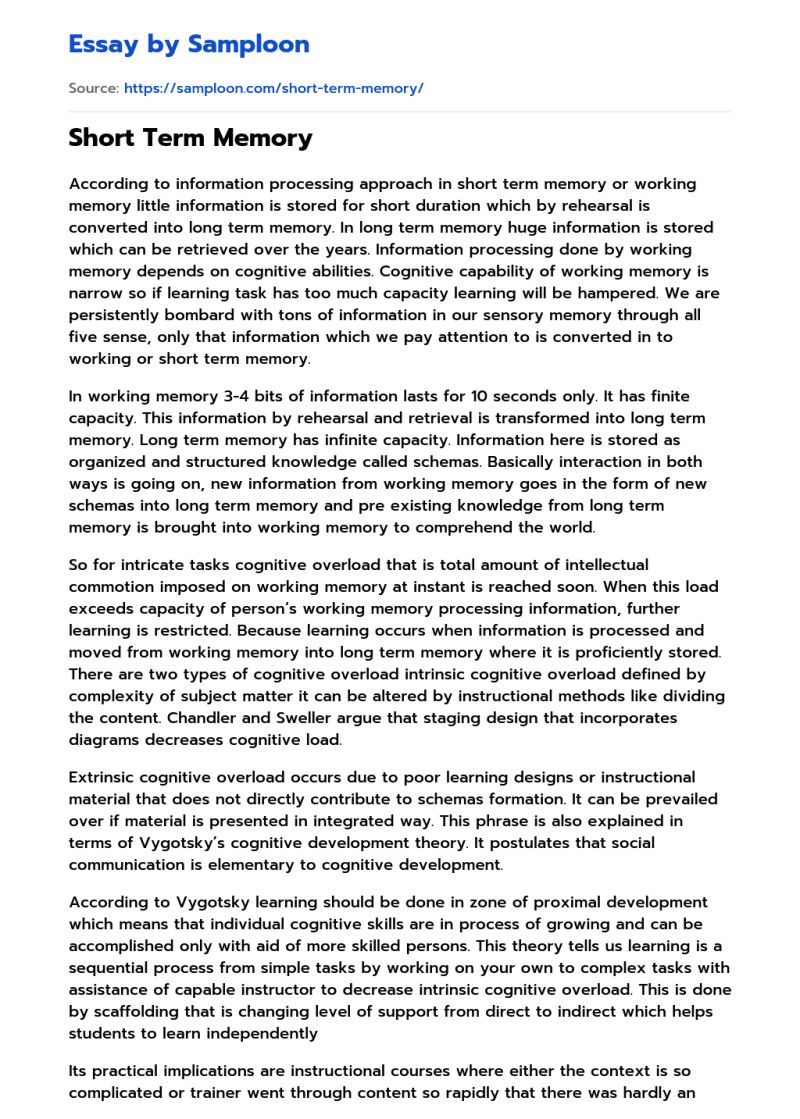 Techniques To Improve Memory Free Essay Sample On Samploon Com - Landscape Textures - Beautiful Full HD Collection