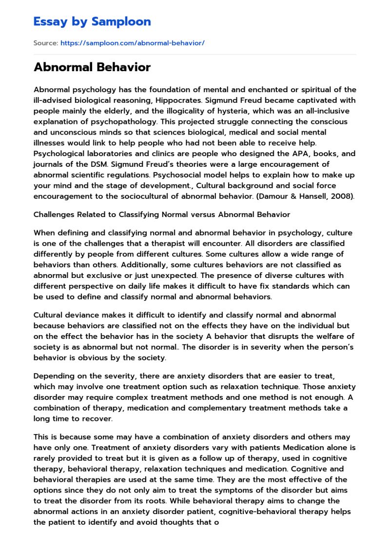 Defining Abnormality Abnormal Behavior Free Essay Example - Beautiful Mobile Minimal Illustrations | Free Download