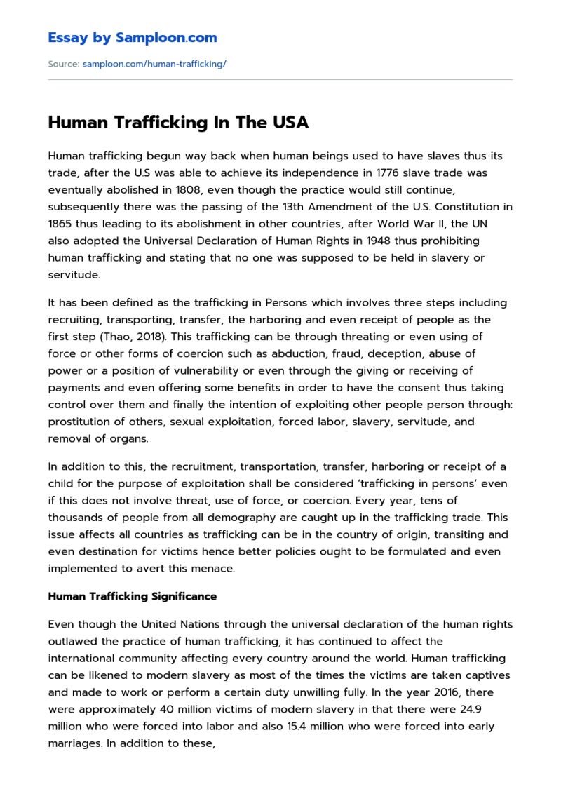 Human Trafficking Essay Pdf - Download Modern Minimal Photo | High Resolution